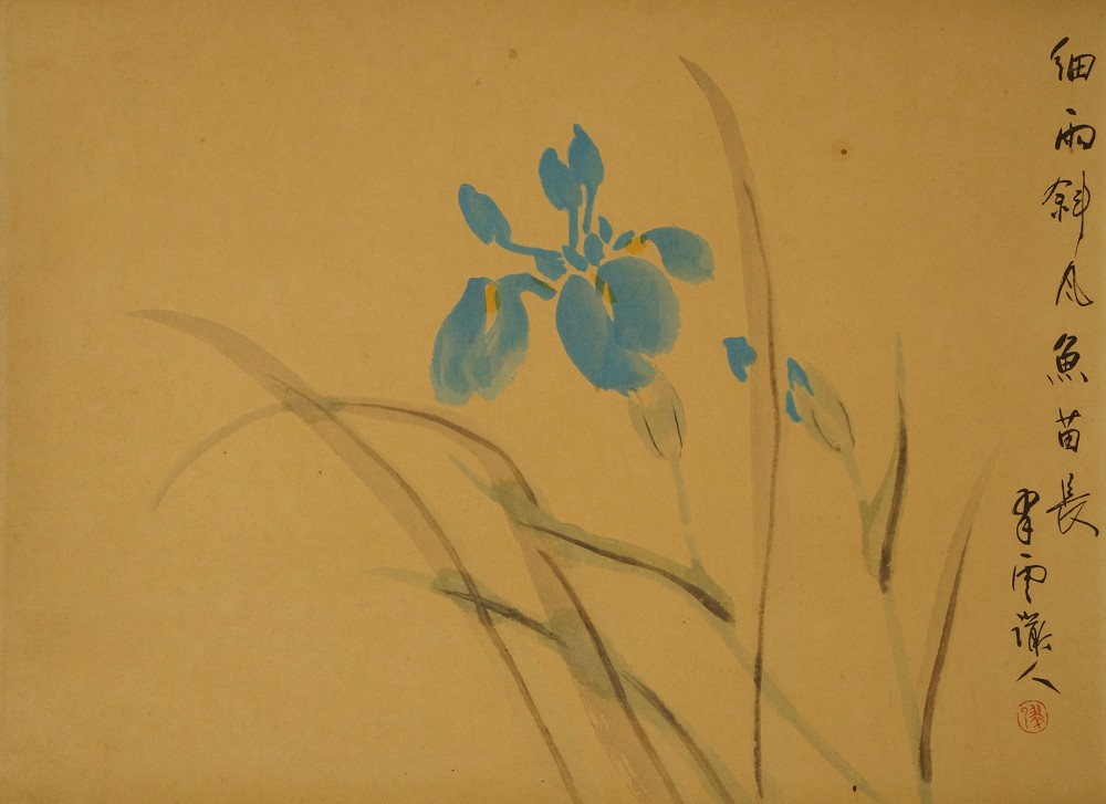 Iris Kakemono Full Motif Without Mounting