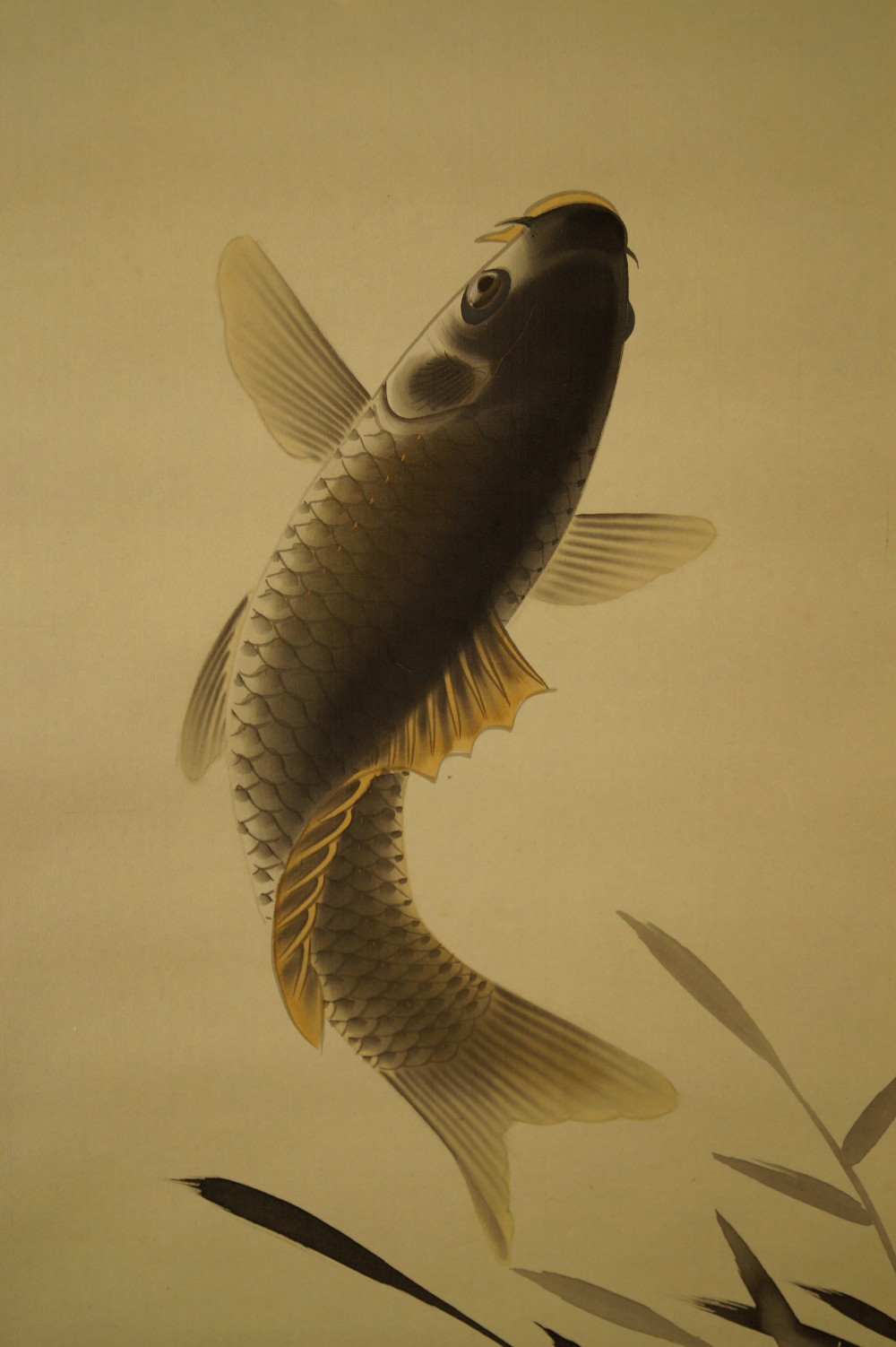 Jumping Koi Kakemono Koi Motif Close-Up 2