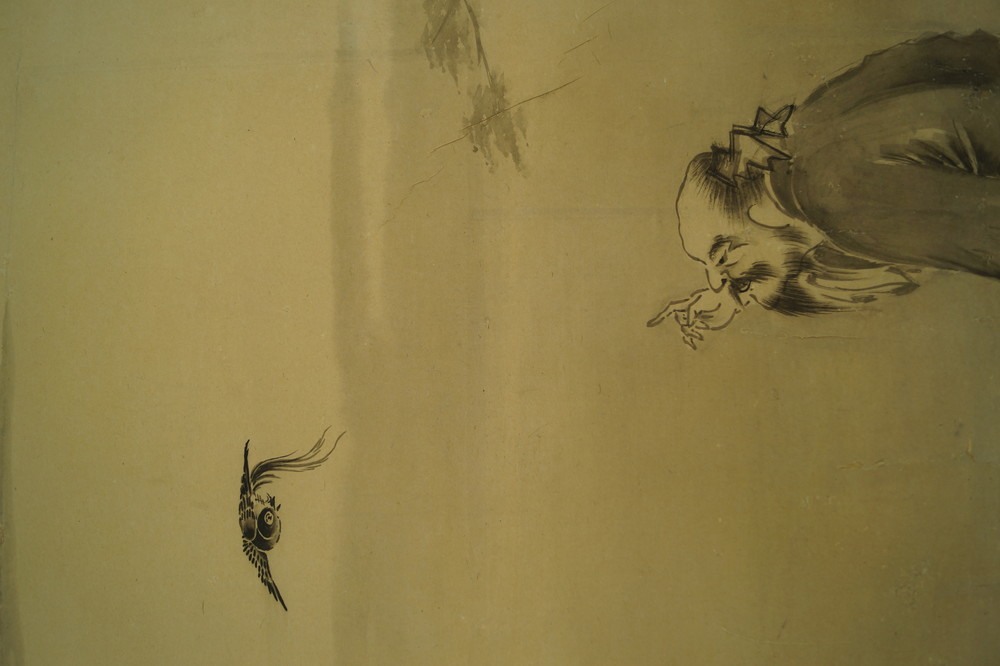 The Man and the Bird Man Close-Up 2