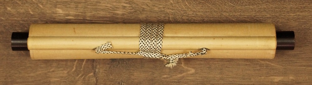 Bamboo Hanging Scroll Rolled Up