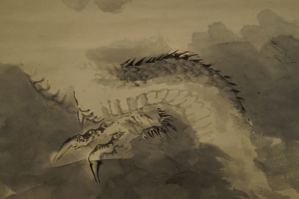 Dragon Scales and Claws Motif Close-Up