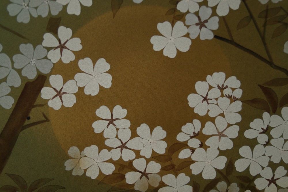 Sakura Hanging Scroll Cherry Blossom Motif Close-Up 6