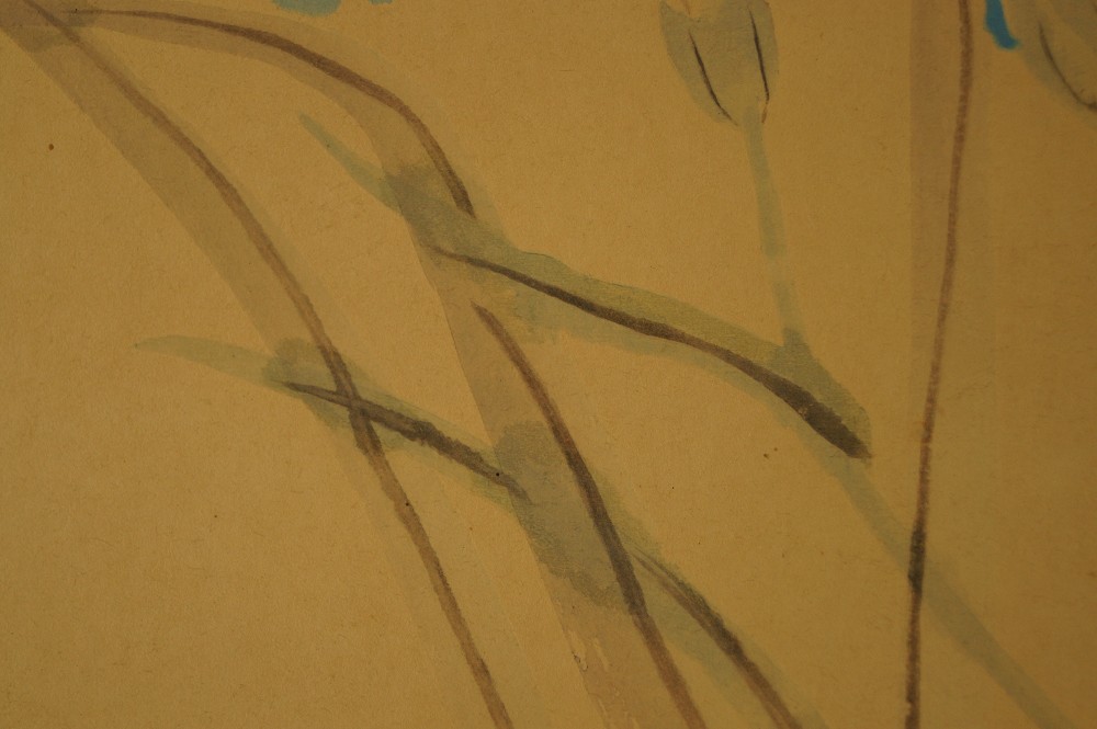 Iris Kakemono Iris Motif Close-Up 2