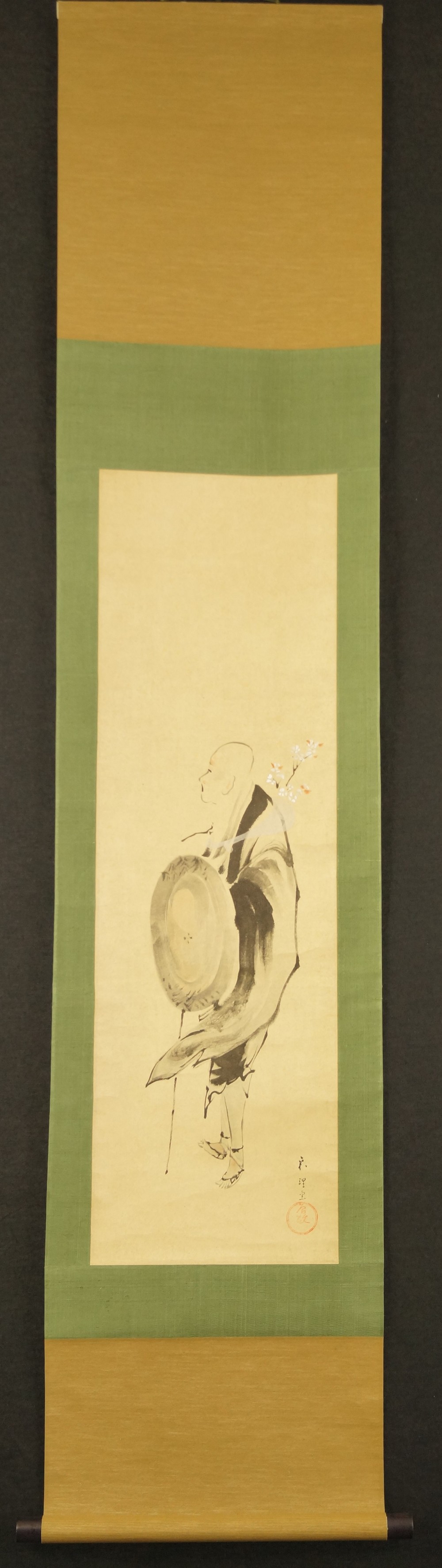 Monk Hanging Scroll Full View