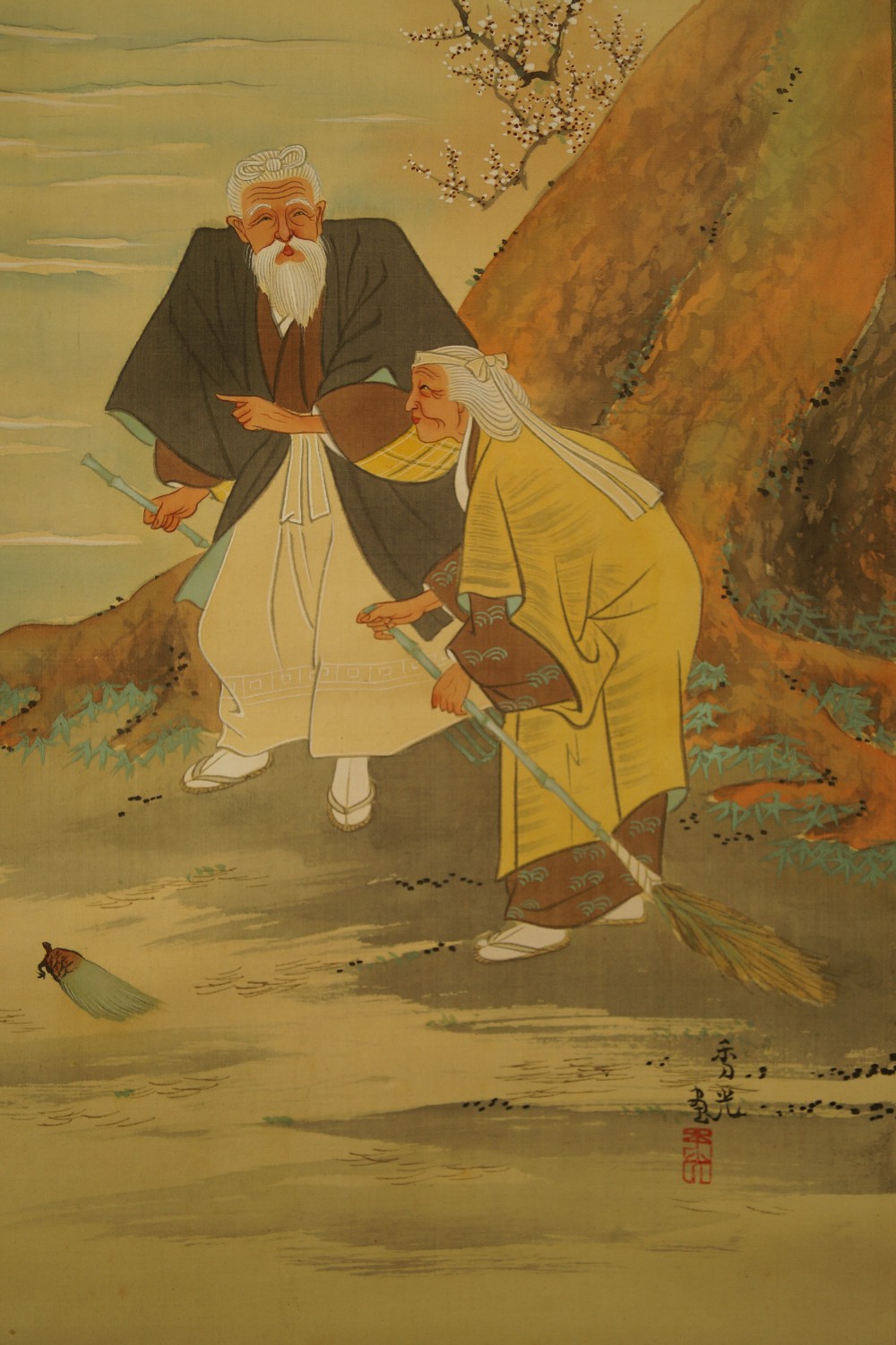 Takasago Legend Kakemono Takasago Couple Close-Up 2