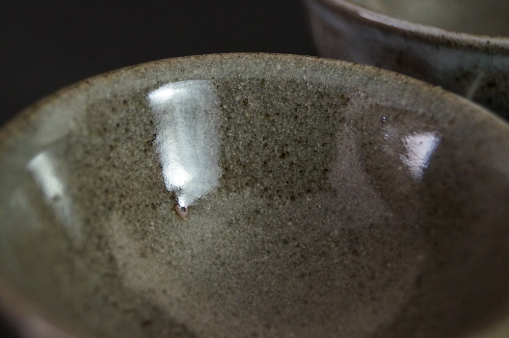 Sake Cup Set by Morioka Kisaragi Glaze Close-Up 2