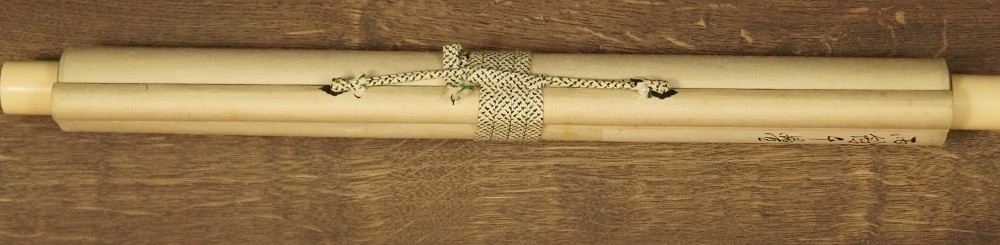 Kalligrafie Kakemono zusammengerollt