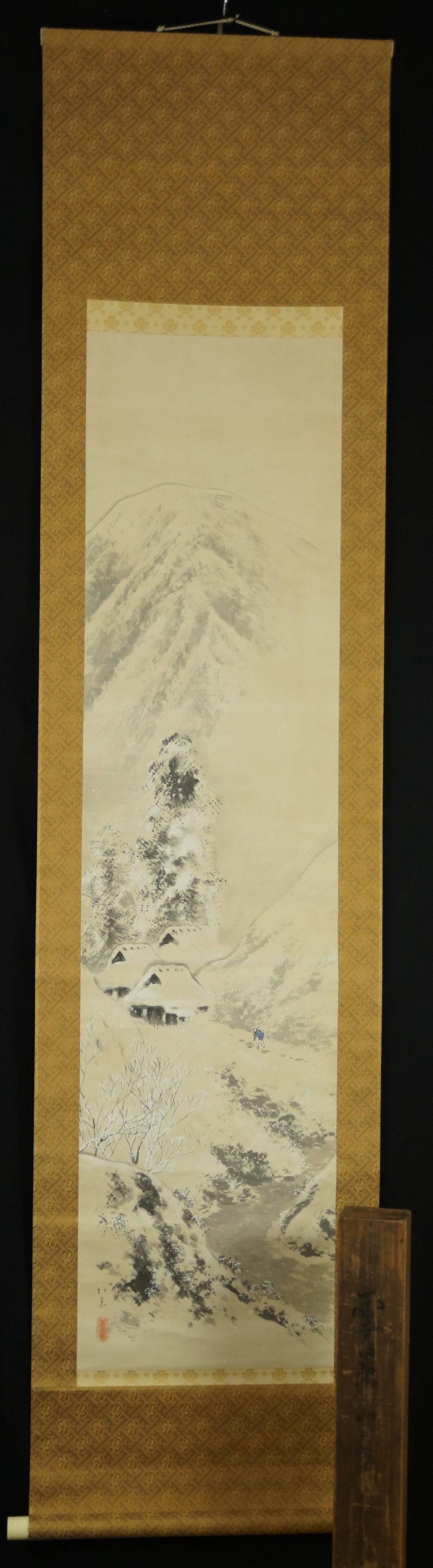 Winterlandschaft von Matsumado Imai Gesamtansicht Rollbild