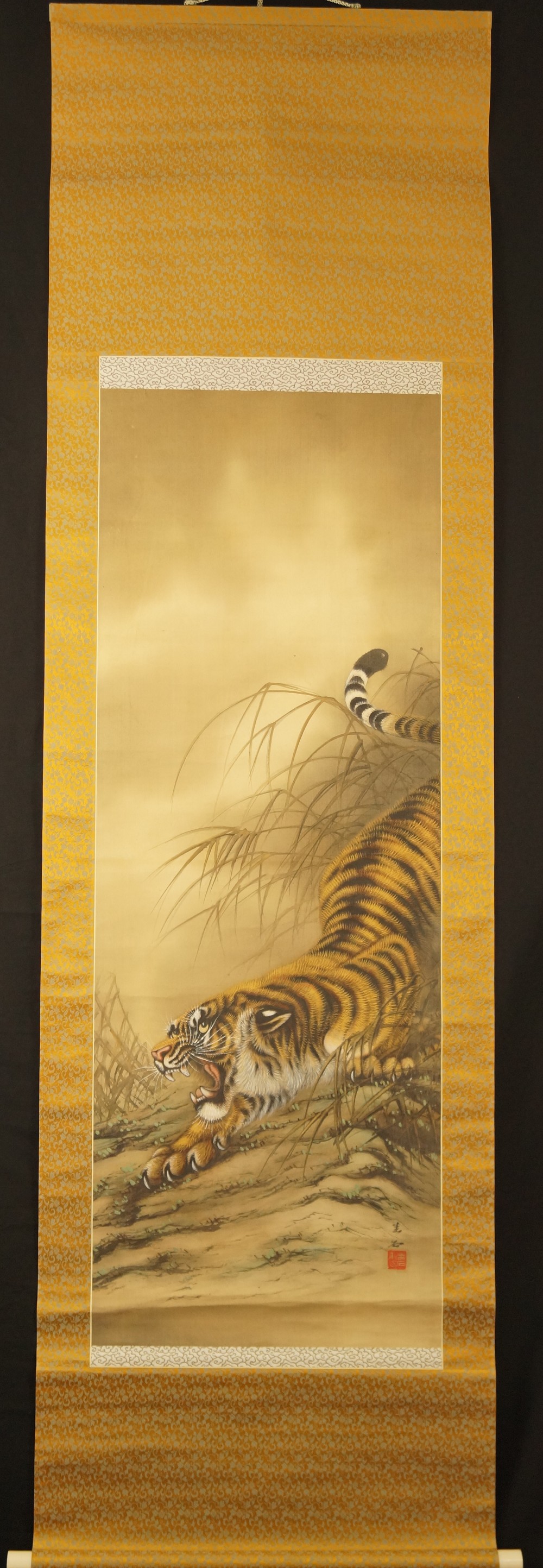 Tiger Hanging Scroll Full View Hanging Scroll