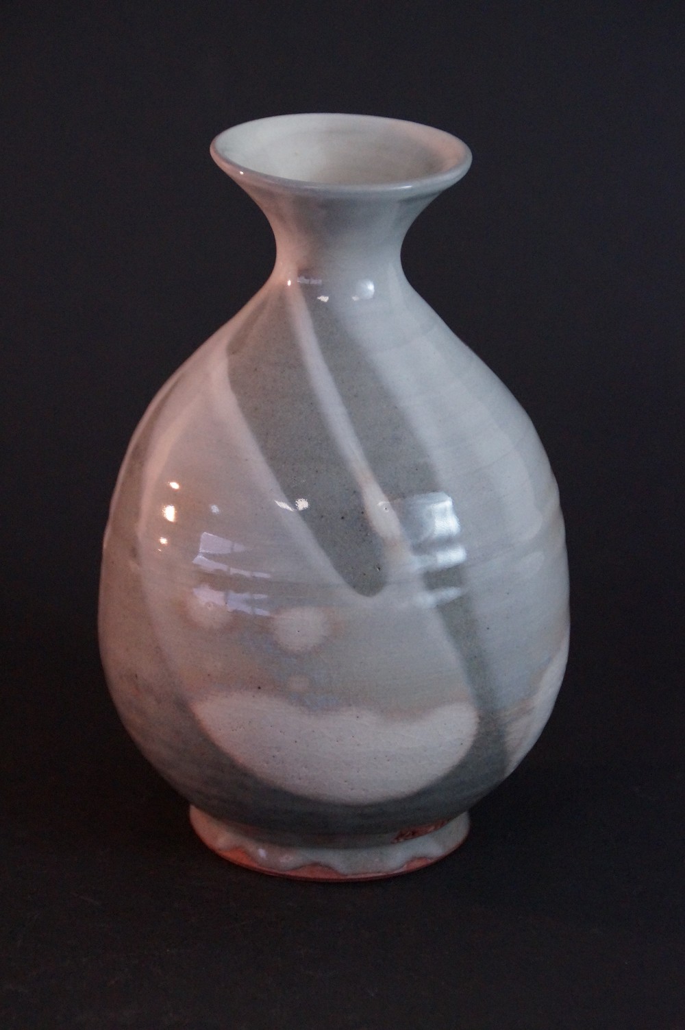 Kyo Sake Bottle Tokkuri by Koun Miyagawa Frontal View