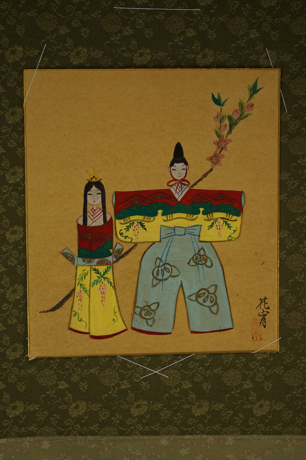 Shikishi Hina Dolls Shikishi in Einfassung