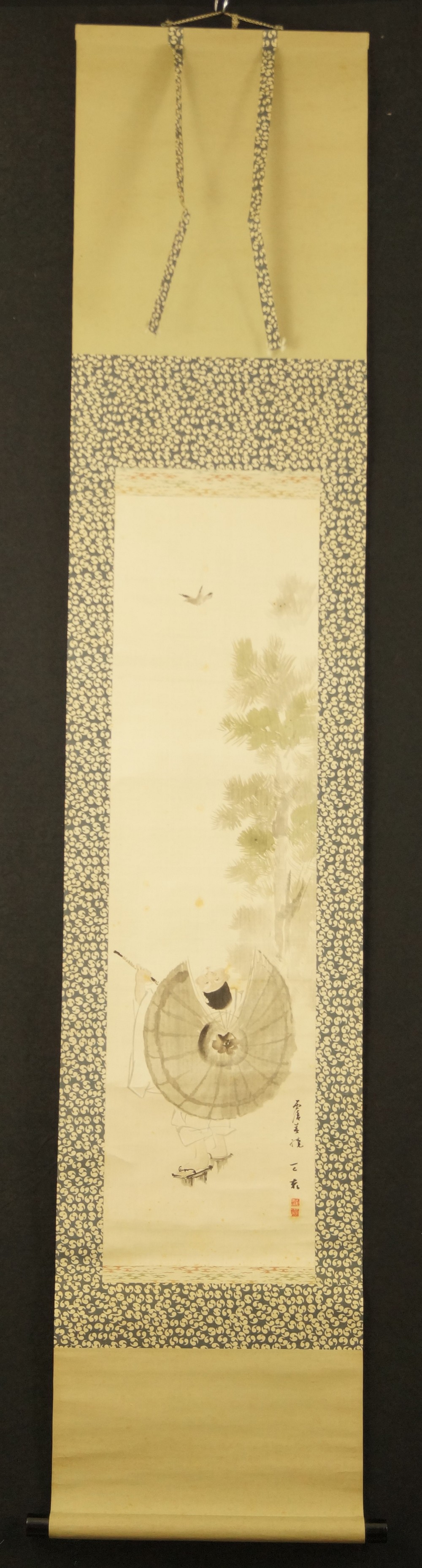 Sparrow Hanging Scroll Full View Hanging Scroll