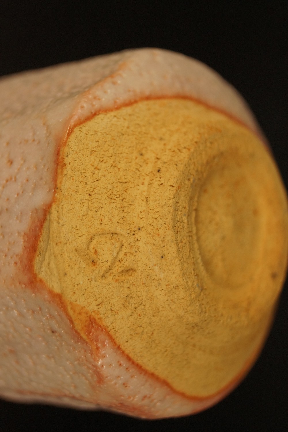 Incised Artist's Mark on the Base Potter's Mark Close-Up