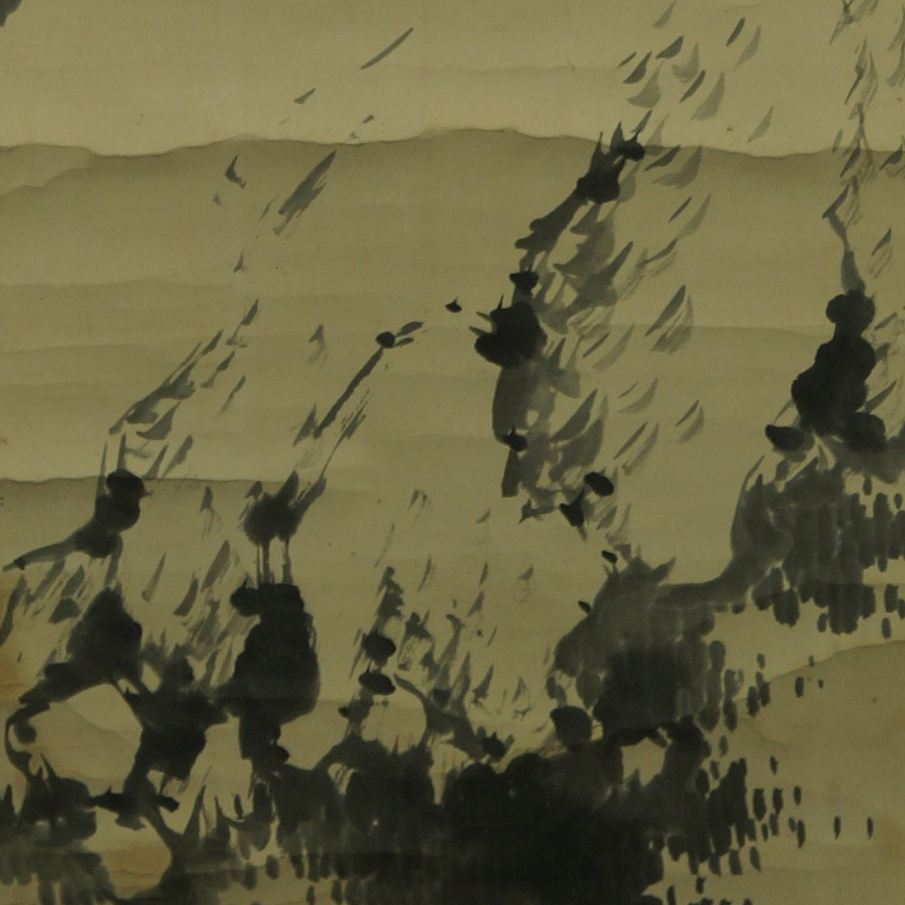 Grasses Hanging Scroll Motif Close-Up Preview