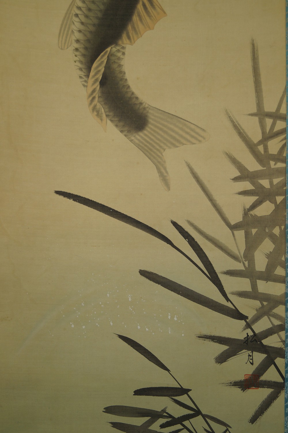 Koi Hanging Scroll Koi Motif Close-Up 2