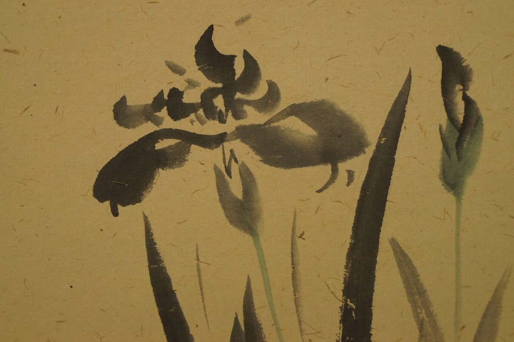 Iris Kakemono Iris Motif Close-Up 2