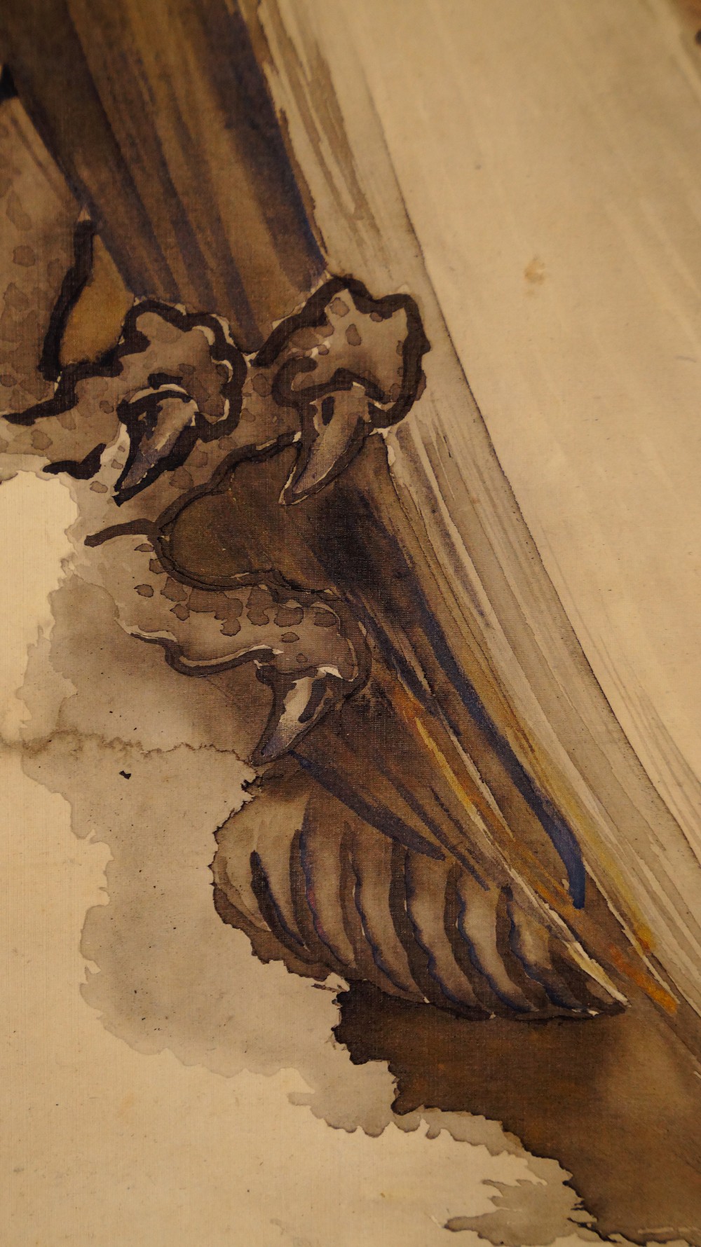 Drache in der Welle Kakemono Drachen Motiv Nahaufnahme Klauen 5