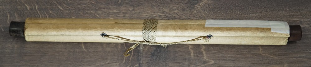 Peony Hanging Scroll Kakemono Rolled Up