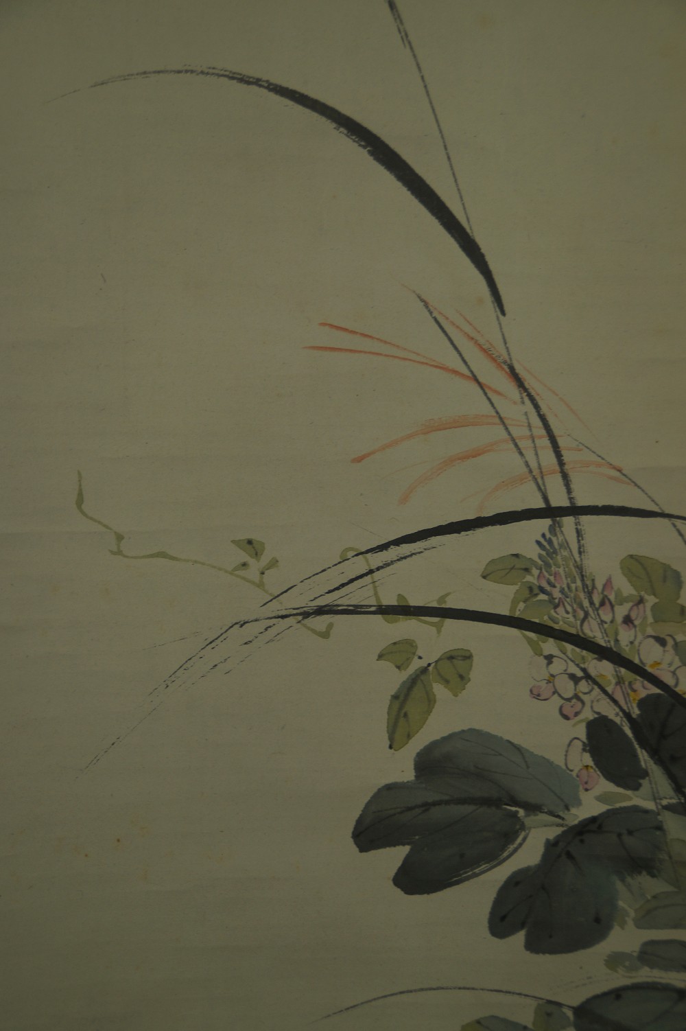 Quails in the Grass by Hiroune Araki Grass Motif Close-Up 2