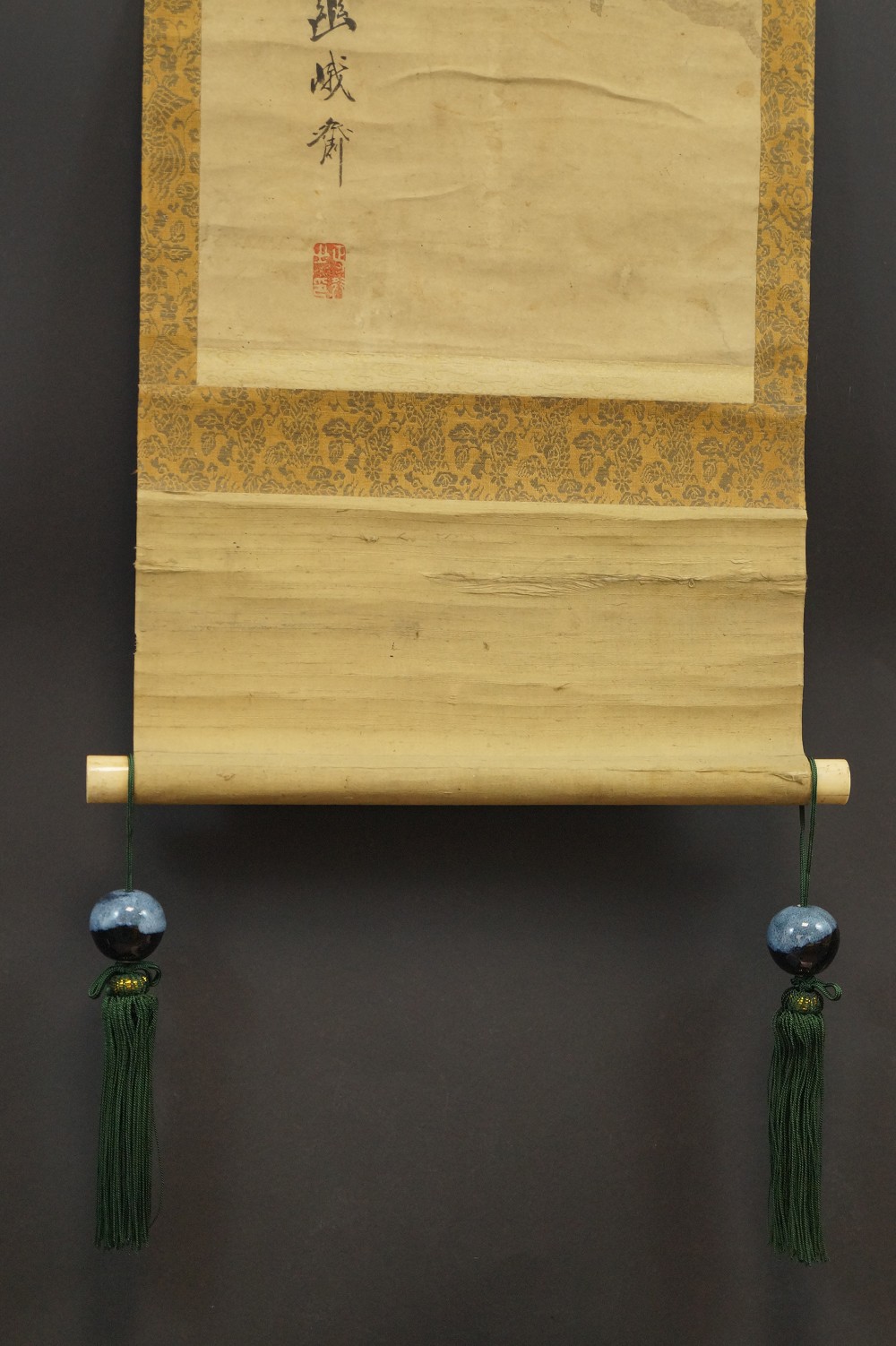  Fuchin - traditionelle Schmuckgewichte für Kakemono Kiyomizu Keramik glänzend 
