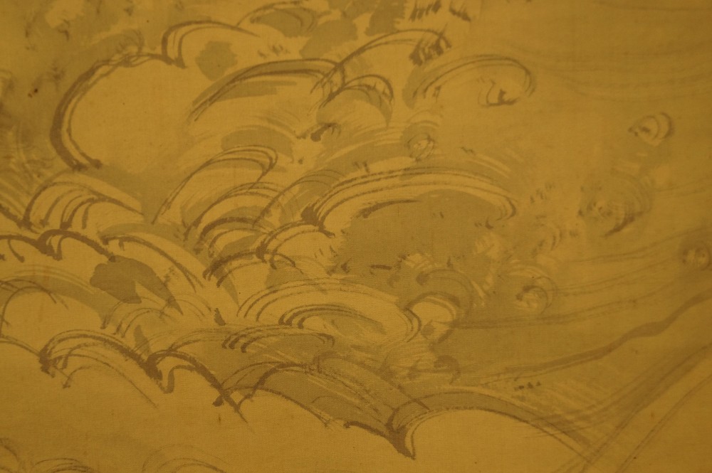 Two Koi Waves Close-Up