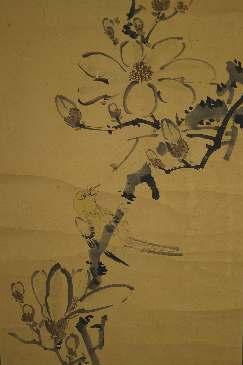 Kakemono Flowers Blossom Motif Close-Up