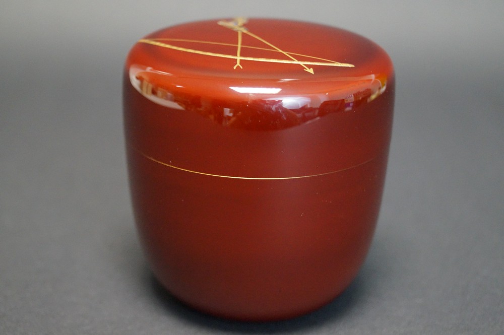 Tea Caddy Makie Chu Natsume Side View 2