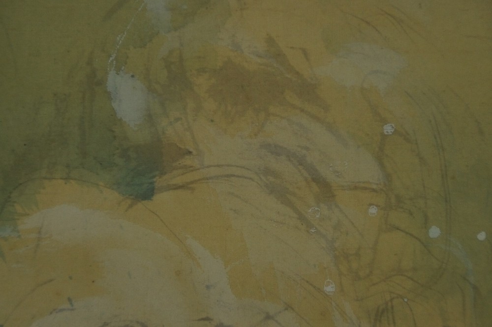 Leaping Fish at a Waterfall by Taizan Tatewaki Waterfall Motif Close-Up 2