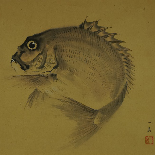 Gilthead bream by Ichigaku Hatano motif close-up preview