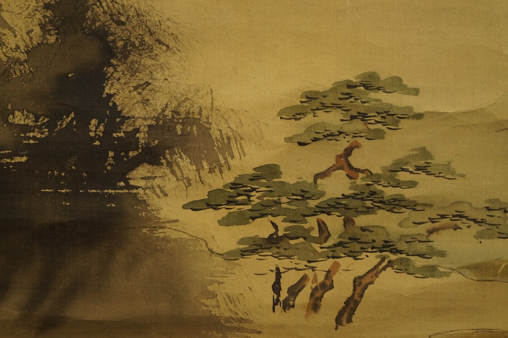 Hawk on the Hunt Landscape Motif Close-Up 2