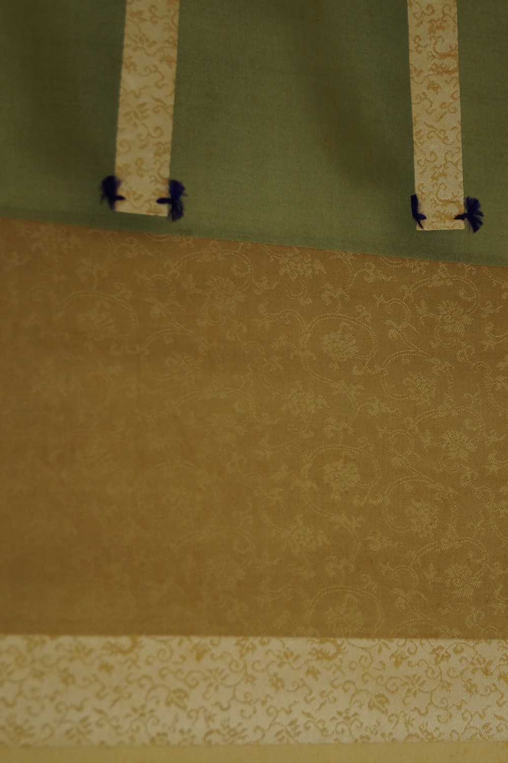 Japanese Hanging Scroll Dragonfly by Kazuyo Okutani Mounting Detail