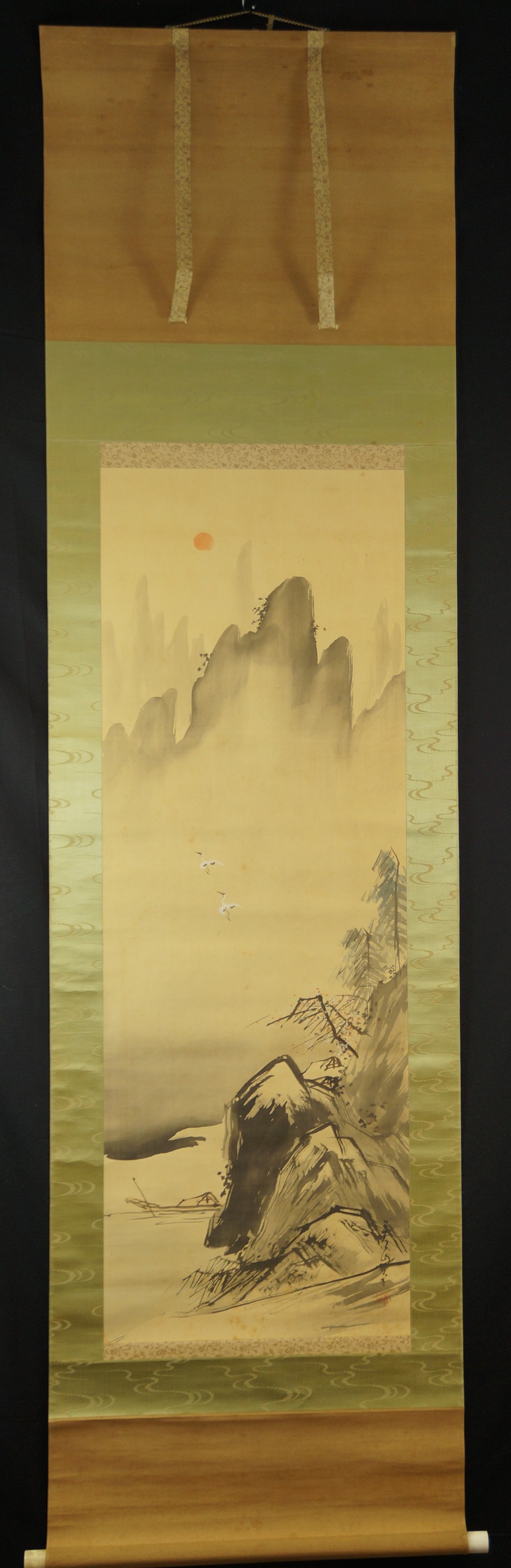 Landschaft von Eizan Kikukawa Gesamtansicht Rollbild