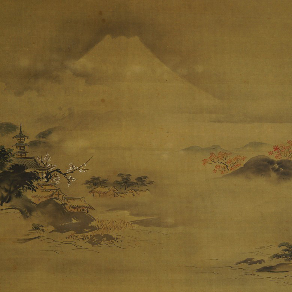 Fuji-san von Kano Ryusetsu Motiv Nahaufnahme Vorschau
