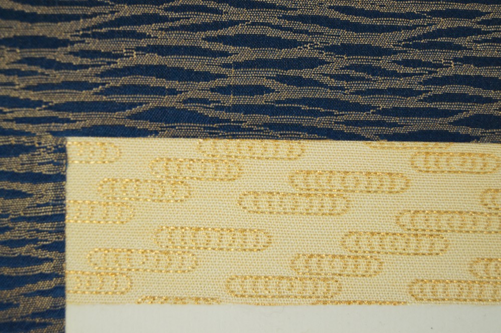 Grapes Hanging Scroll Mounting Detail