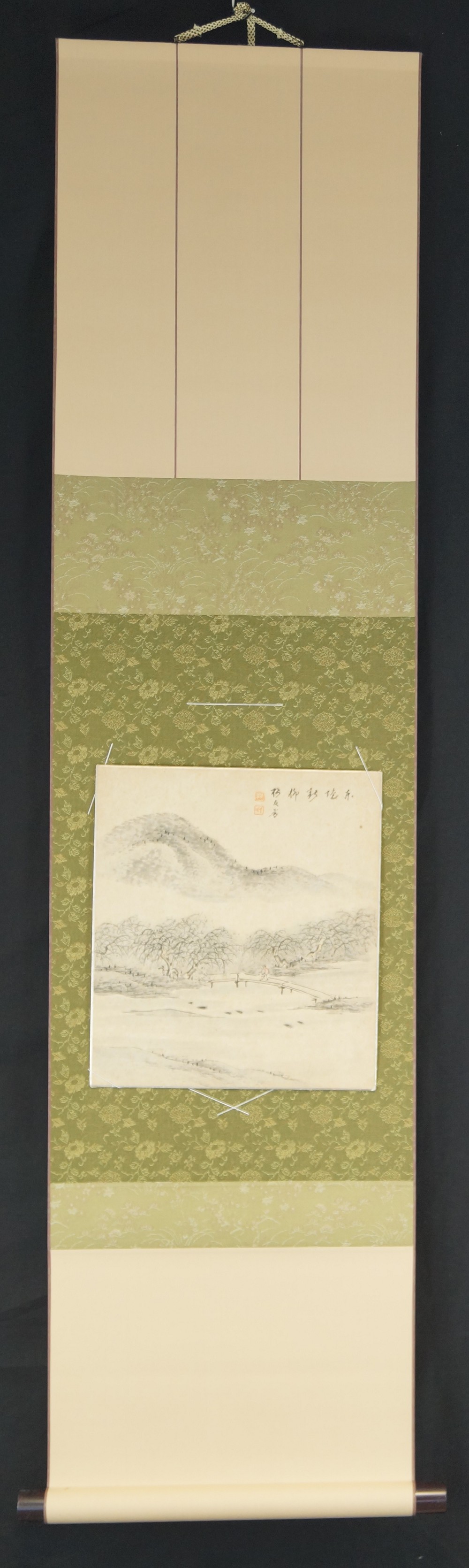 Shikishi Landschaft Gesamtansicht mit Einfassung