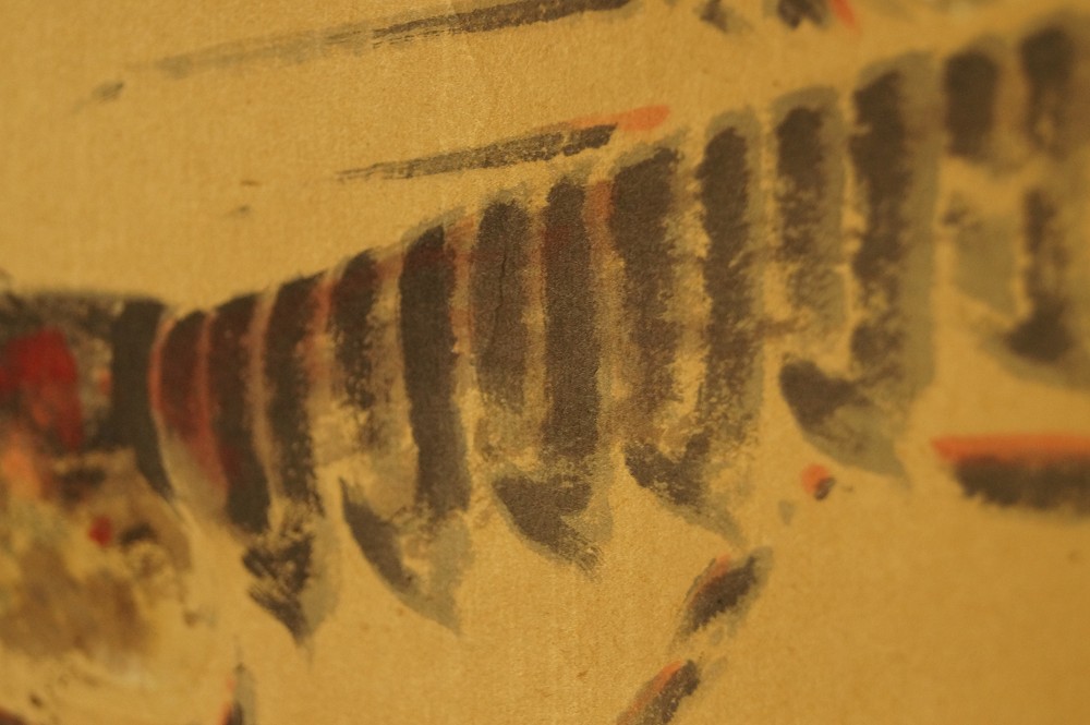 Two Crayfish Brushwork Close-Up 1