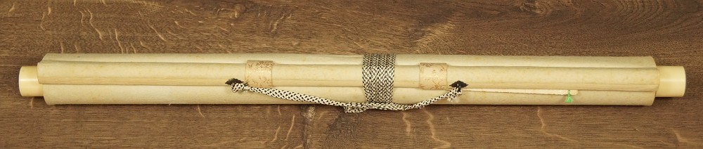 Wild Boar in Snow Kakemono Rolled Up