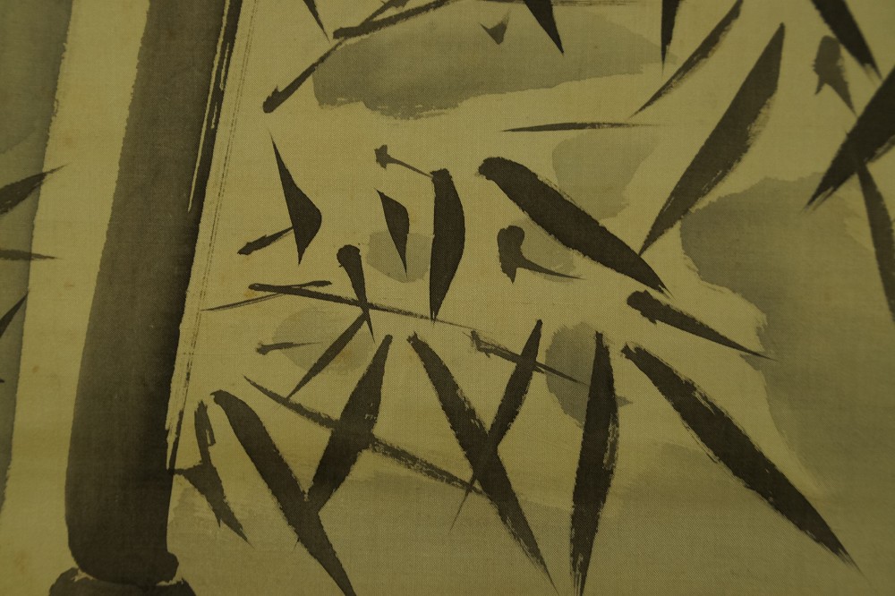 Bamboo in snow by Nakajima Ariaki bamboo motif close-up 3