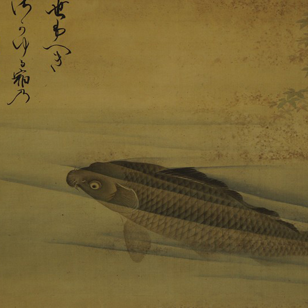 Carp in water motif close-up preview