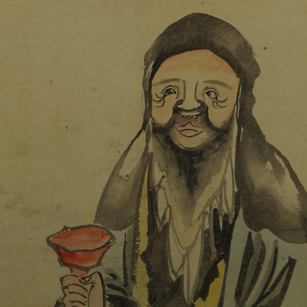 Der Trinker Kakemono Motiv Nahaufnahme Vorschau