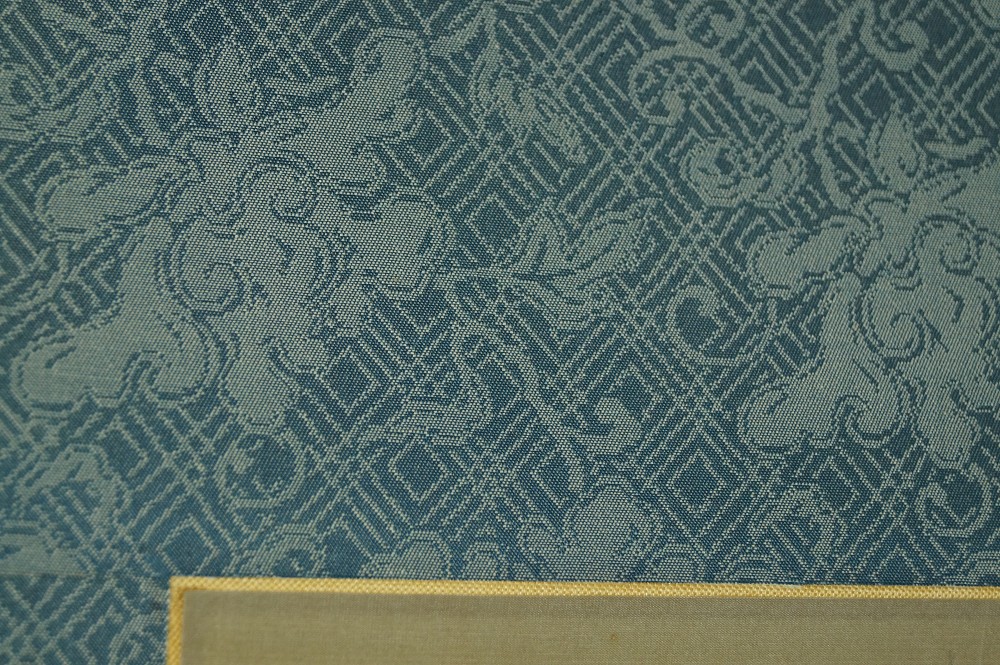Kakemono Flowers and Butterfly Mounting Detail