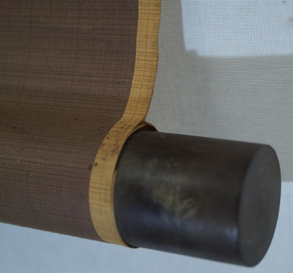 Hanging Scroll Bamboo Scroll Detail