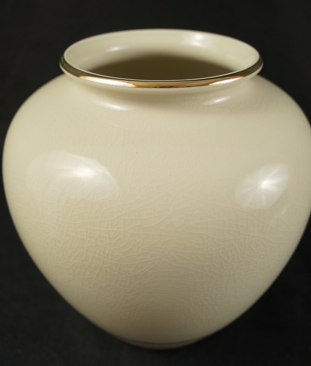 Birds Peonies Vase Back View