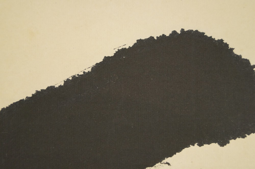 Zen Kalligrafie Leerheit von Megumi Hayashi Pinselfuehrung Nahaufnahme 3