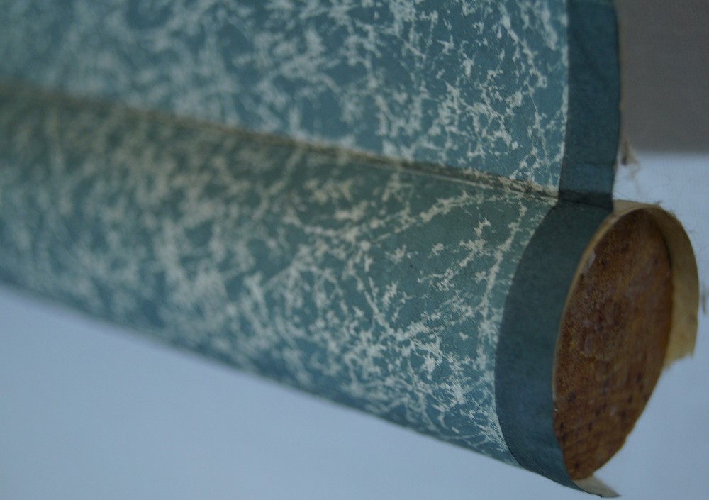 Chrysanthemum Hanging Scroll Roller Detail 1