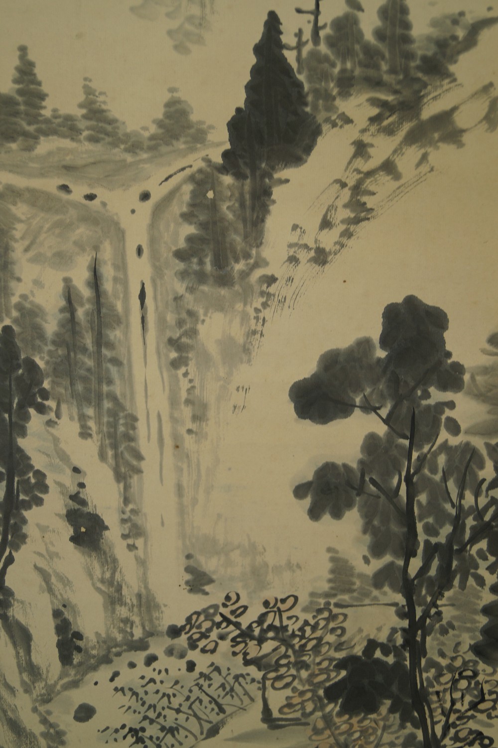 Landschaft Rollbild Kakejiku Kakemono Landschaft Nahaufnahme 3