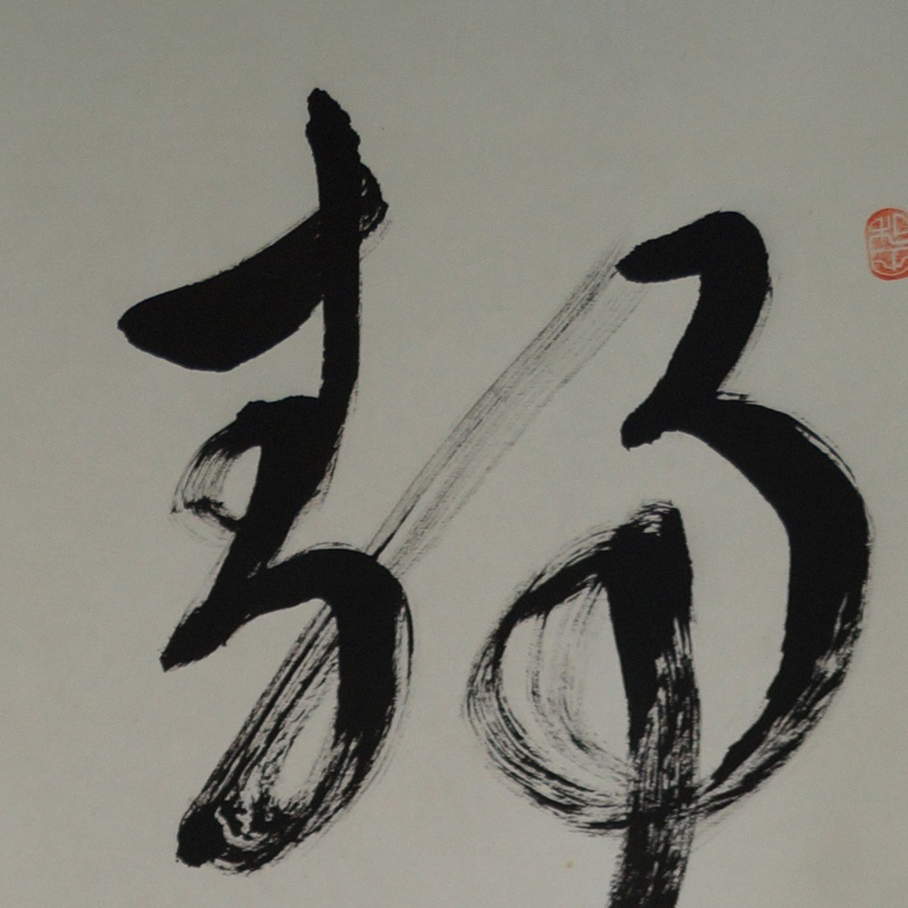 Bodhidharma Daruma Kakejiku Motif Close-Up Preview
