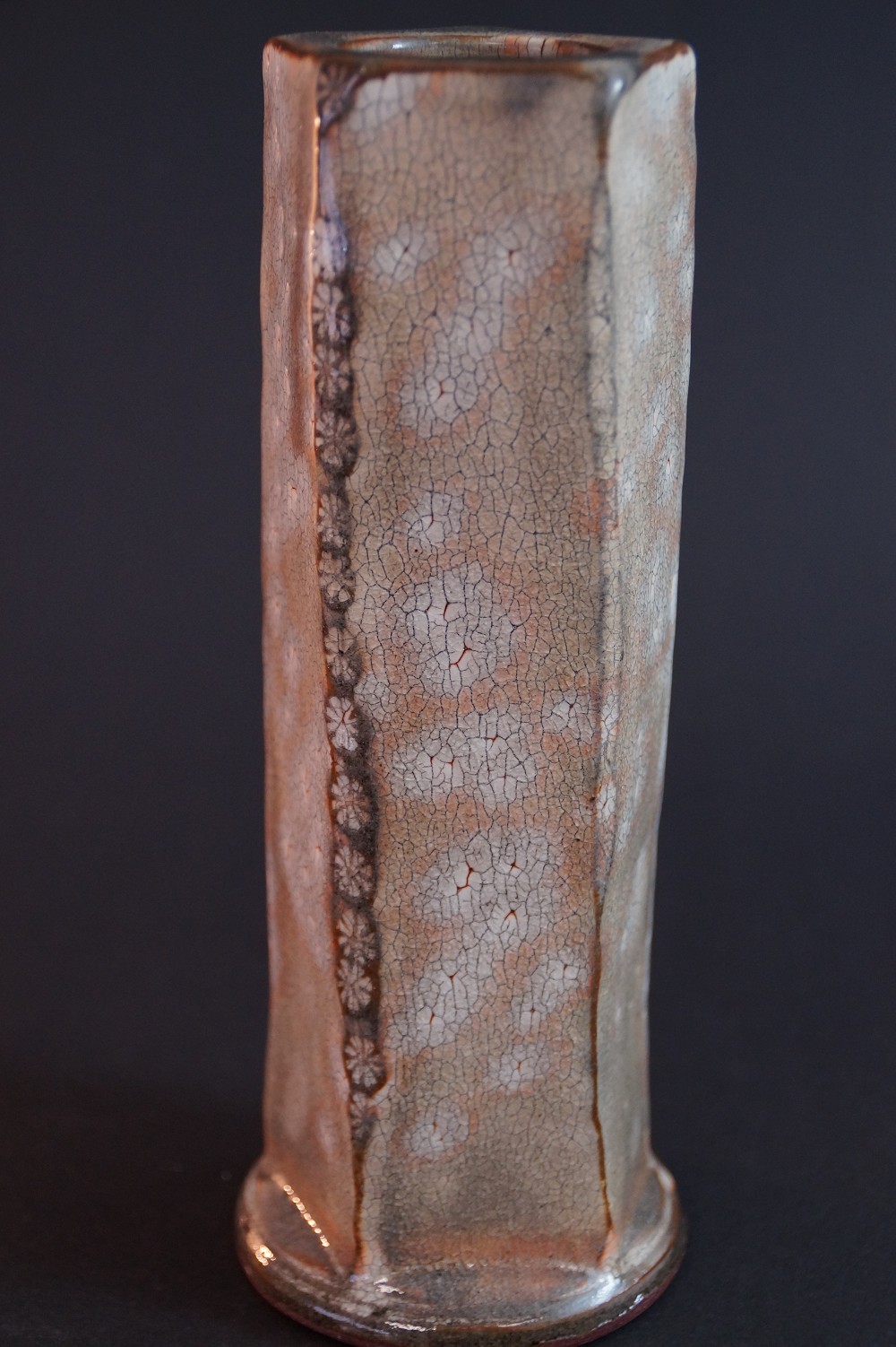 Seto vase by Hidetoshi Suzuki back view