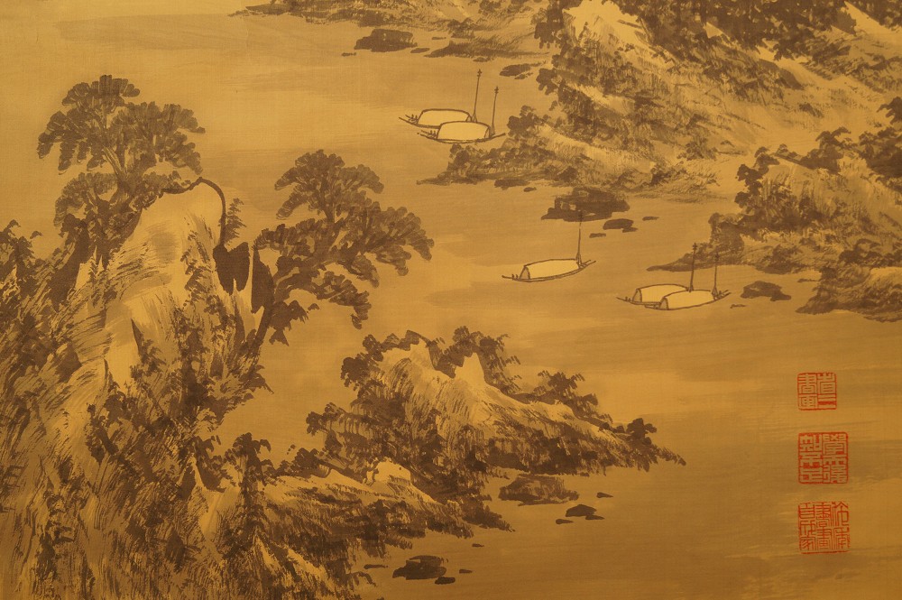 Landschafts Kakemono XXL Landschaft Nahaufnahme 4