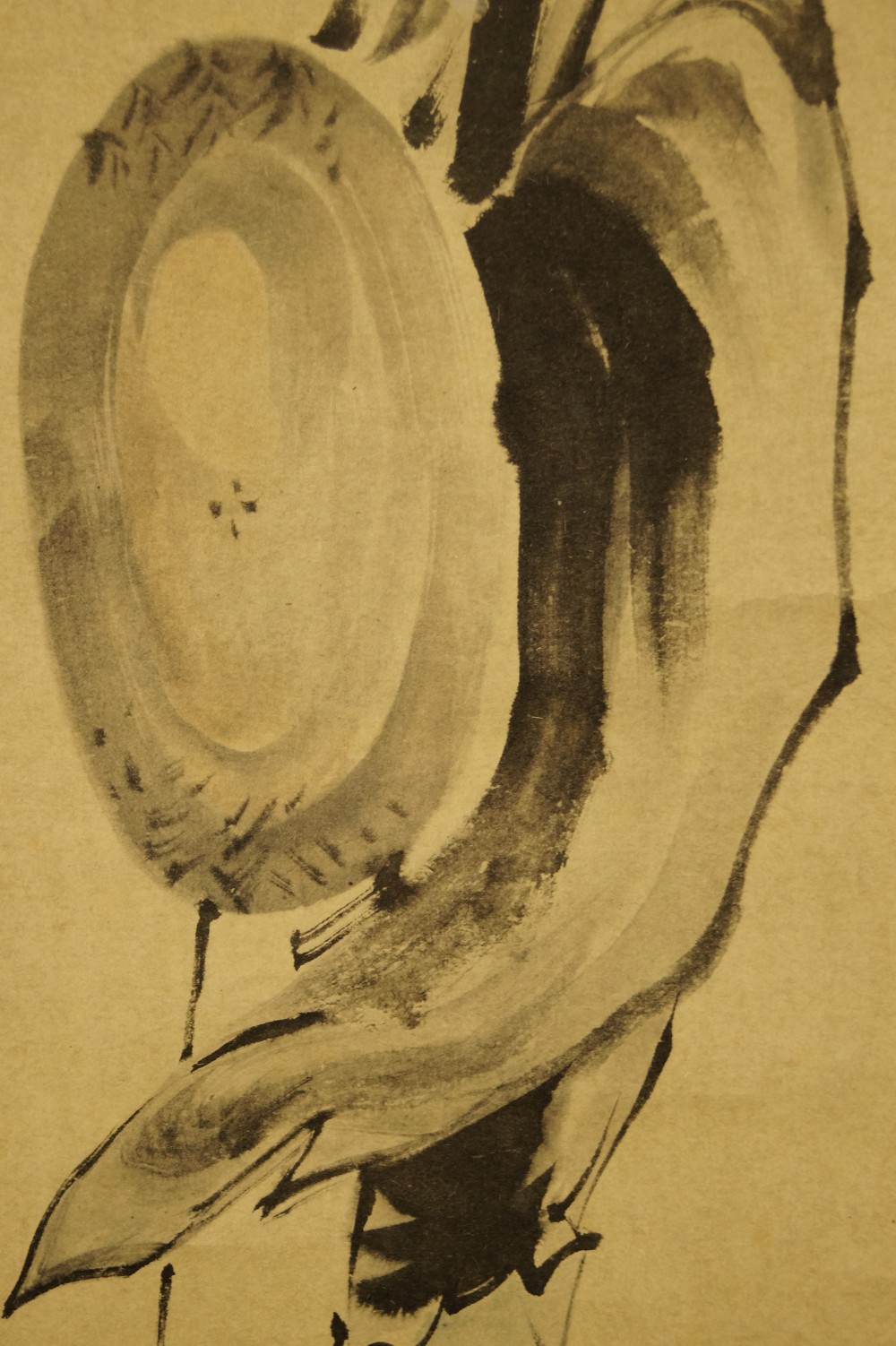 Monk Gong Motif Close-Up